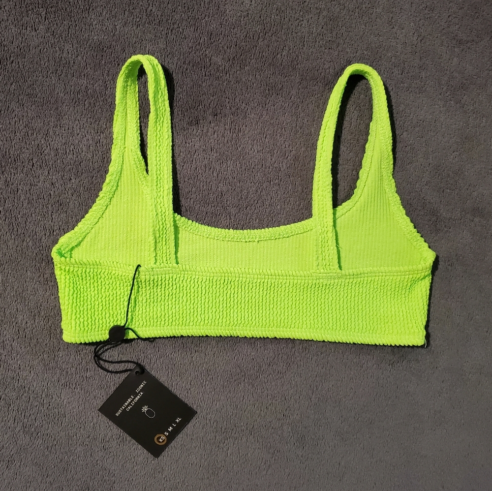 NWT Skatie 'Mya' ribbed/stretchy bikini top size XS, Corona - Picture 5 of 16